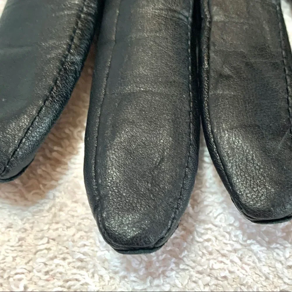 Black Leather Gloves by Charter Club Size Medium